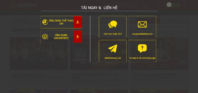 Cược thủ được hỗ trợ thông qua rất nhiều phương thức khác nhau